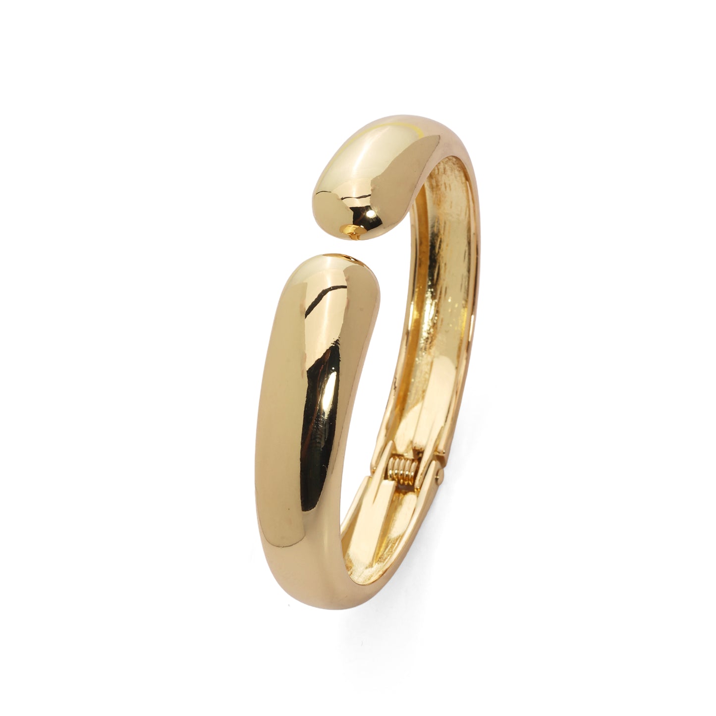Minimalist Gold-Plated Open Cuff Bracelet