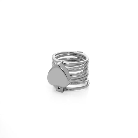 2-in-1 Silver Convertible Ring & Bracelet – Modern Multifunctional Jewelry