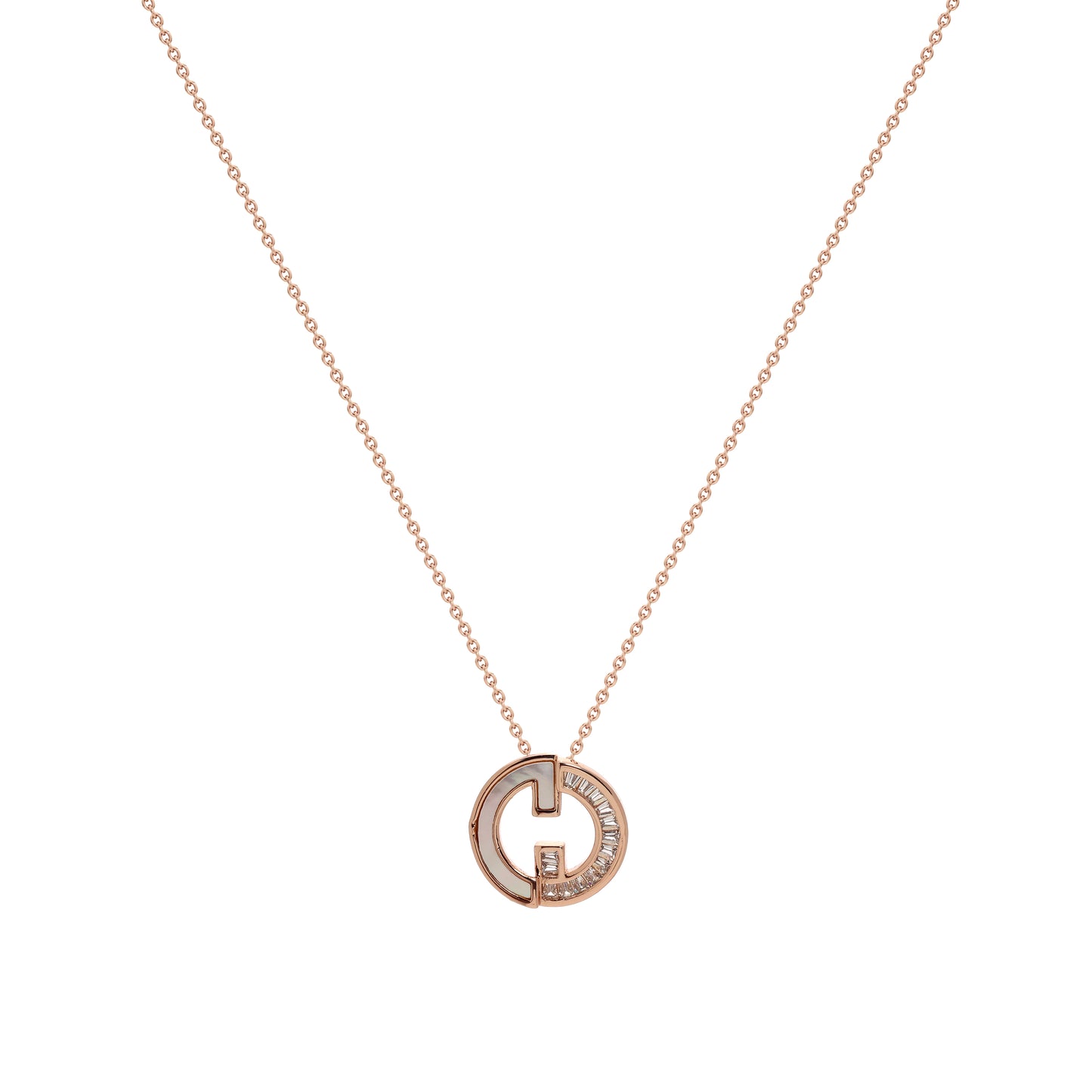 Rose Gold-Toned Designer Pendant Necklace | Artificial Jewellery for Women