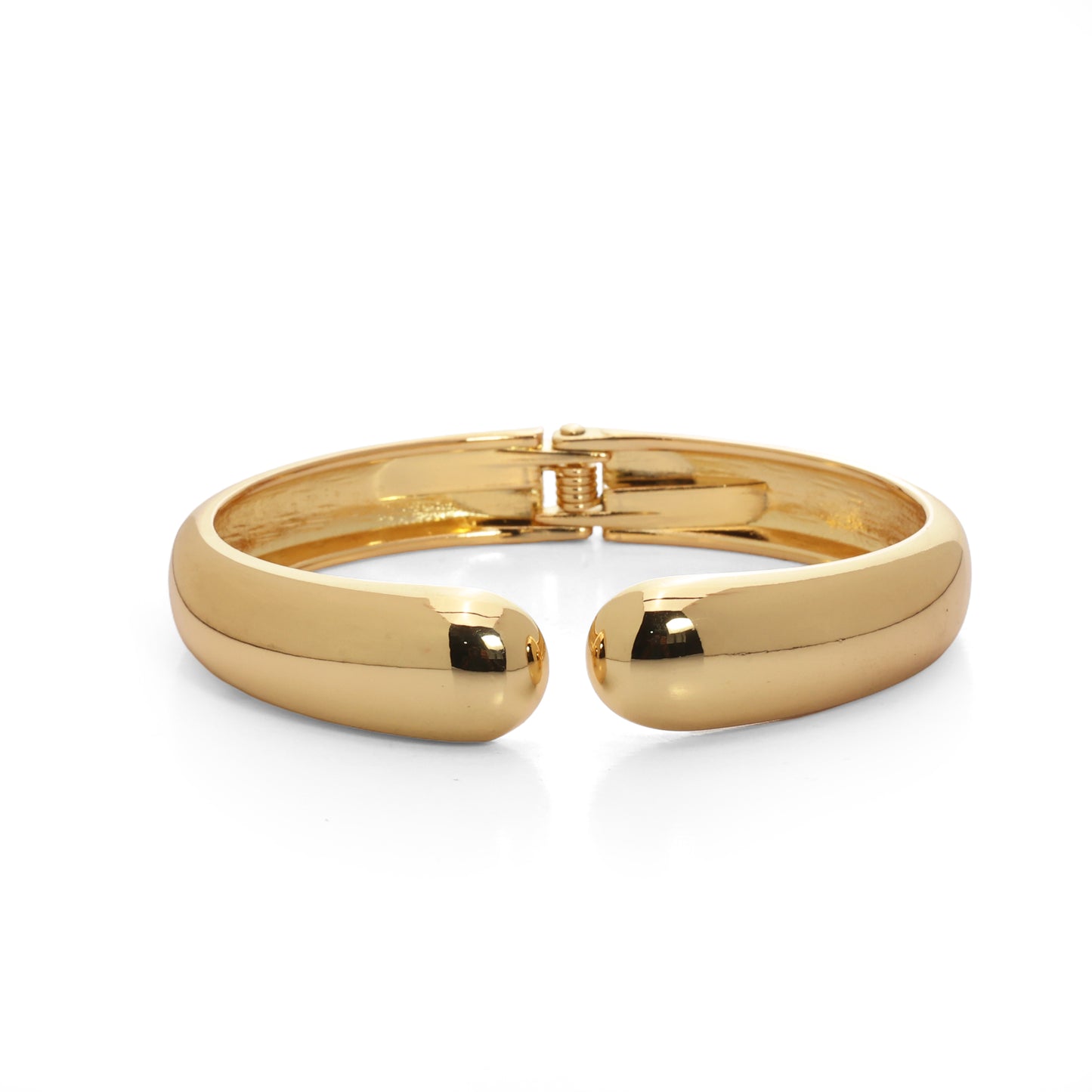Minimalist Gold-Plated Open Cuff Bracelet
