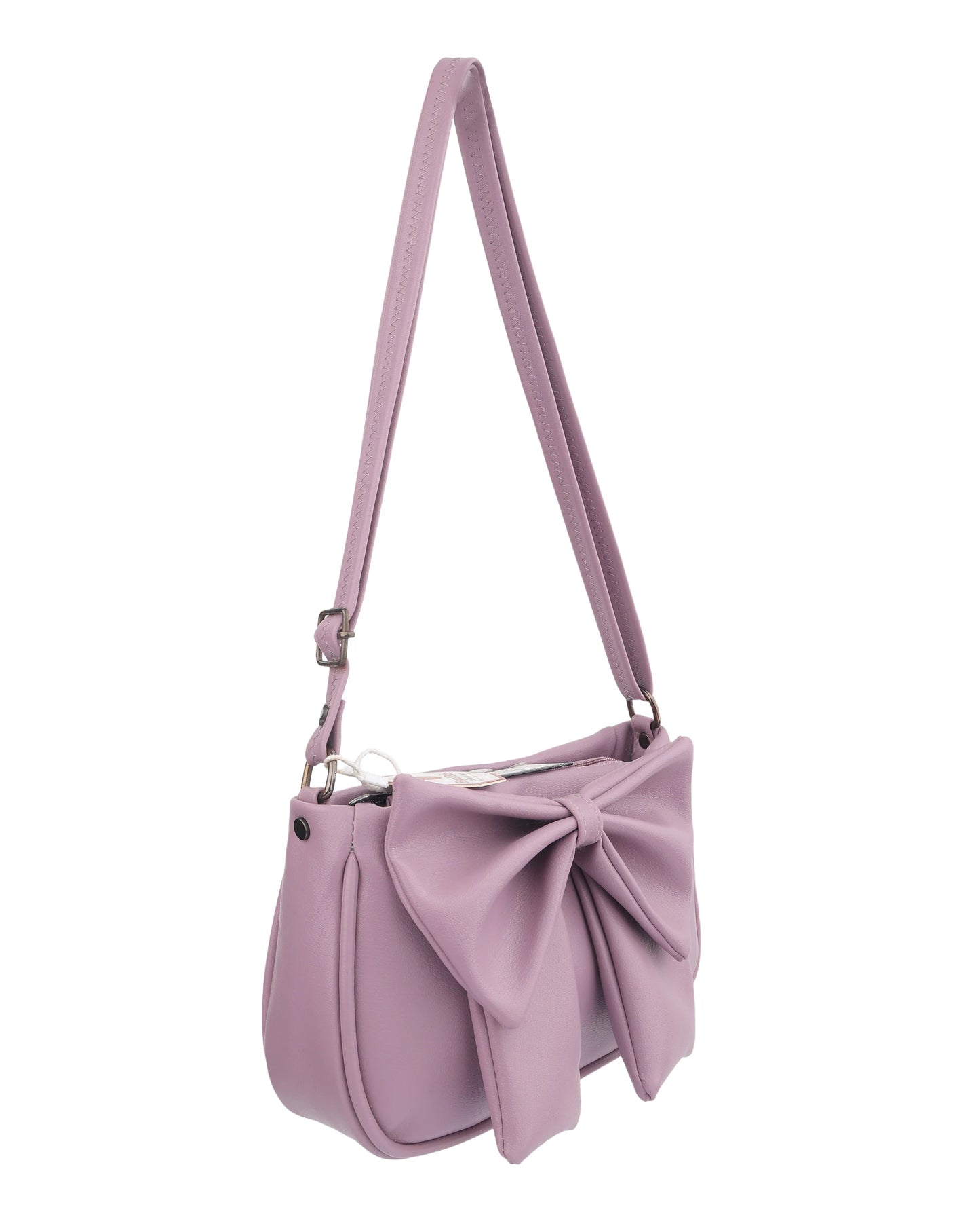 Chic Bow Accent Shoulder Bag – Stylish Faux Leather Handbag for Women
