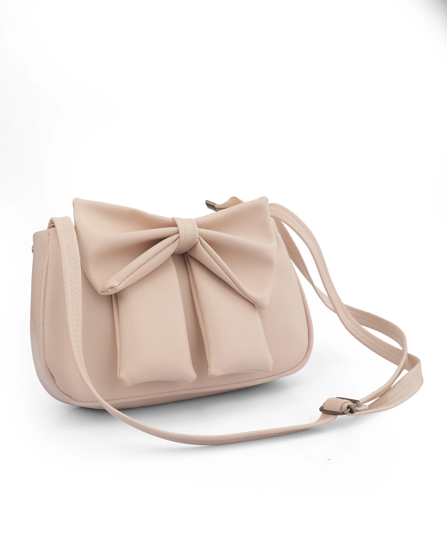 Chic Bow Accent Shoulder Bag – Stylish Faux Leather Handbag for Women