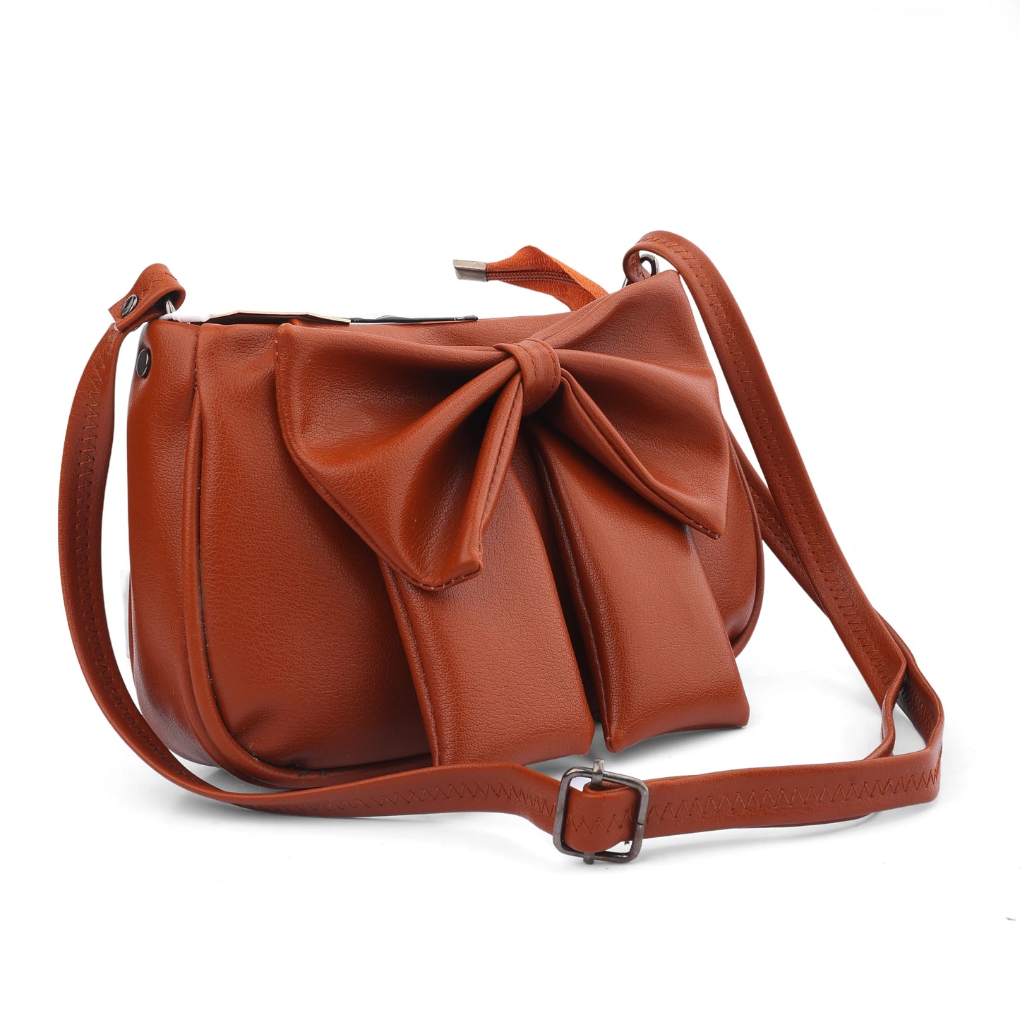 Chic Bow Accent Shoulder Bag – Stylish Faux Leather Handbag for Women