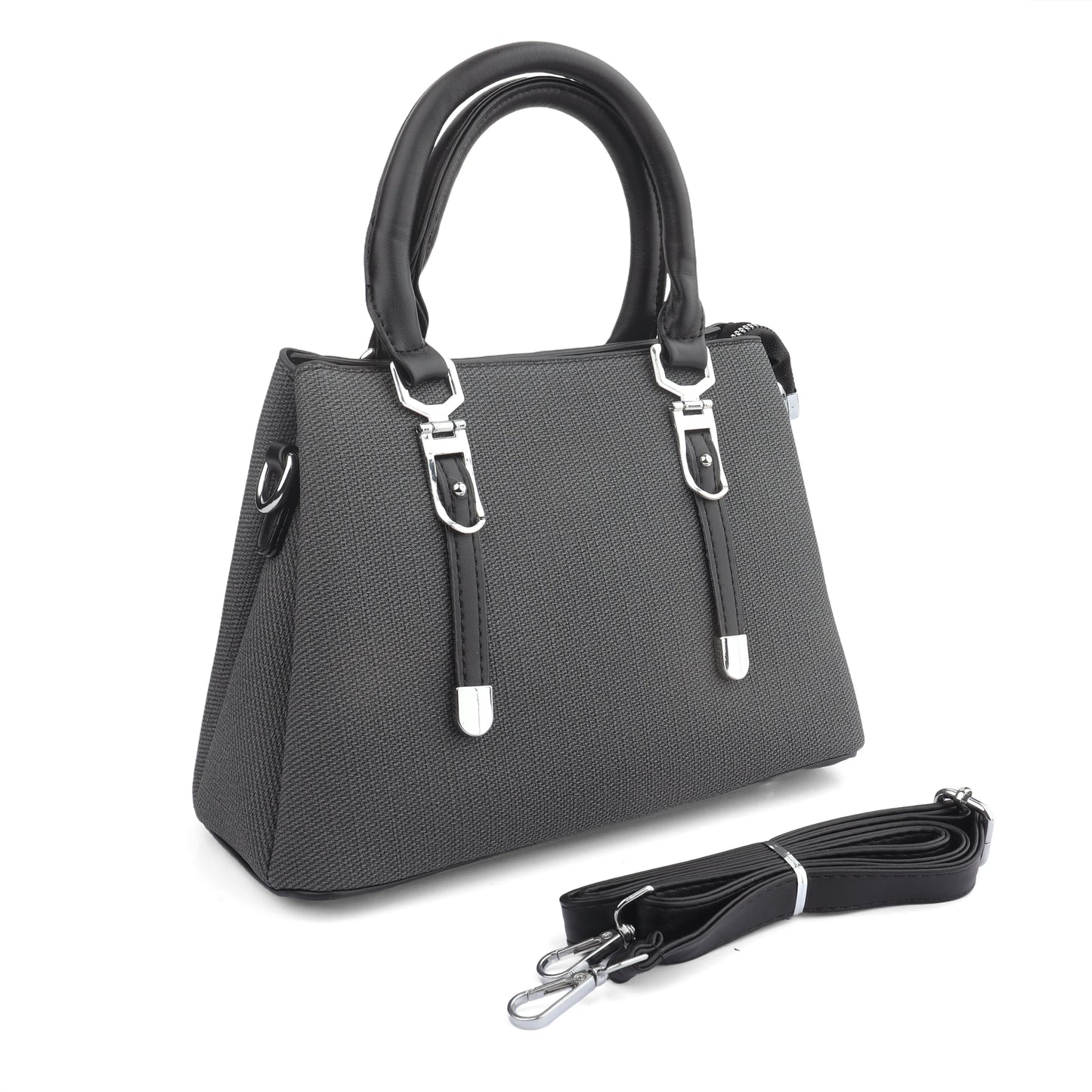 The "HIGHTOVA" Professional Structured Tote Bag - Charcoal & Black
