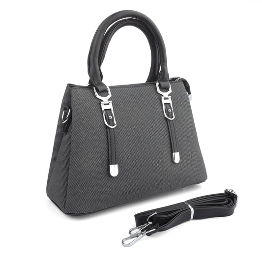 The "HIGHTOVA" Professional Structured Tote Bag - Charcoal & Black